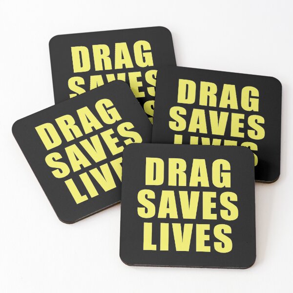 Item preview, DRAG SAVES LIVES YELLOW designed and sold by CrystalCrush.