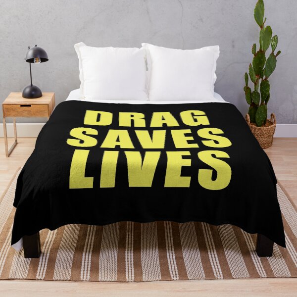 Item preview, DRAG SAVES LIVES YELLOW designed and sold by CrystalCrush.