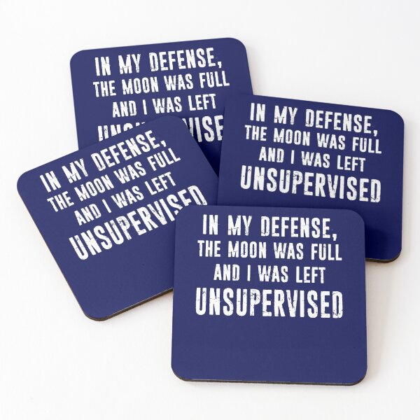 Item preview, Funny Werewolf Sarcasm Werewolf Gift Full Moon Left Unsupervised Distressed Typography designed and sold by niftee.