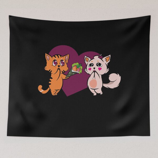 Item preview, Temaki Sushi Kawaii Cat Neko Girl Gift designed and sold by Basti09.