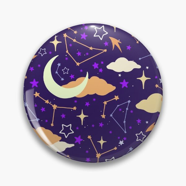 Item preview, Constellation Stars and Moons in Halloween Colours designed and sold by evannave.