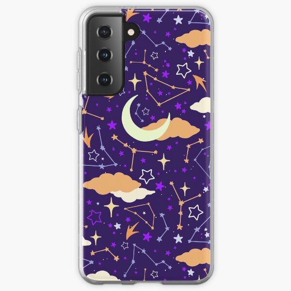 Constellation Stars and Moons in Halloween Colours Samsung Galaxy Soft Case