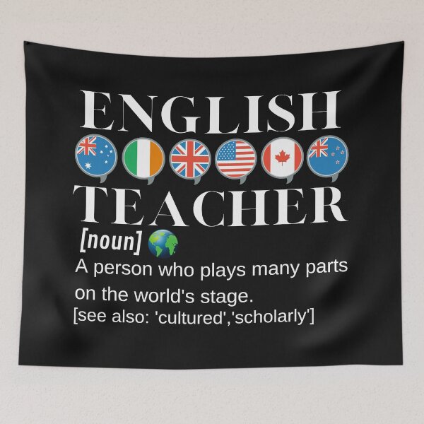 Item preview, English Teacher Definition Shakespeare Flags  designed and sold by Time4German.