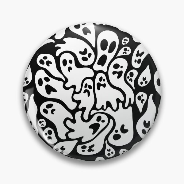 Item preview, Black And White Ghost Pattern designed and sold by TMBTM.