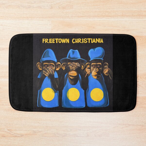 Item preview, BEVAR CHRISTIANIA Tshirt Flag of Freetown Christiania Copenhagen Denmark - Awesome Christmas Gift Idea for Free Mind Stoner Boys Girls Women Men designed and sold by You Gift.