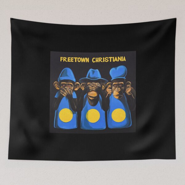 Item preview, BEVAR CHRISTIANIA Tshirt Flag of Freetown Christiania Copenhagen Denmark - Awesome Christmas Gift Idea for Free Mind Stoner Boys Girls Women Men designed and sold by You Gift.