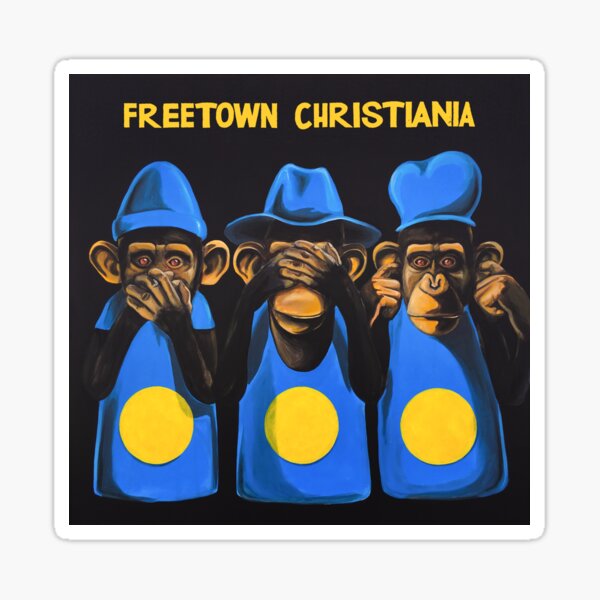 Item preview, BEVAR CHRISTIANIA Tshirt Flag of Freetown Christiania Copenhagen Denmark - Awesome Christmas Gift Idea for Free Mind Stoner Boys Girls Women Men designed and sold by You Gift.