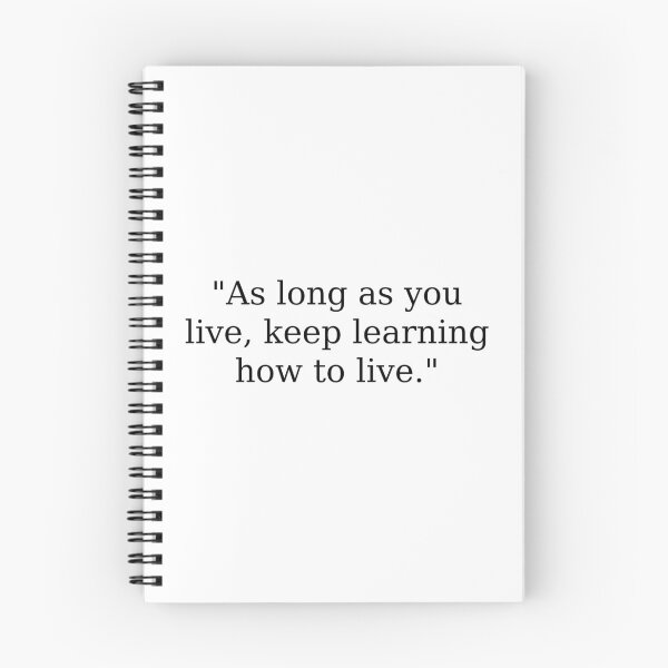 Item preview, As long as you live keep learning how to live designed and sold by Adel Qasem.