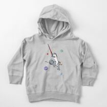 Unicorn Riding Narwhal In Space Toddler Pullover Hoodie