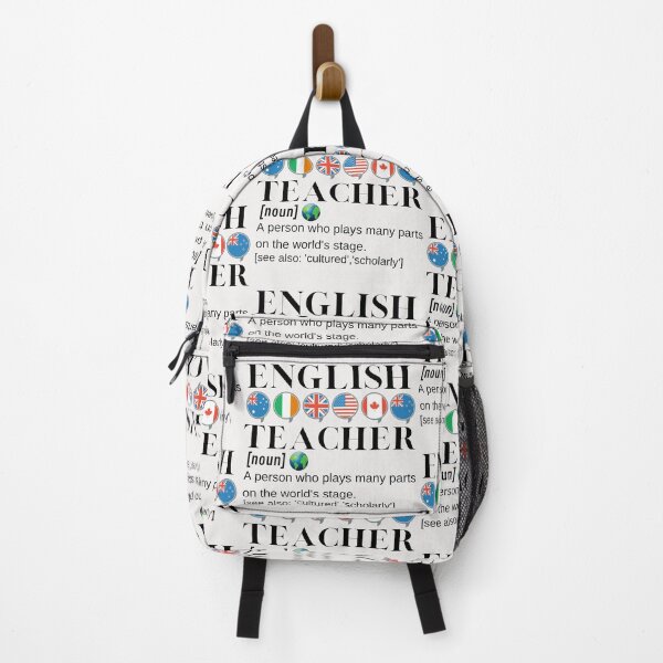 Item preview, English Teacher, Flags and Shakespeare Quote designed and sold by Time4German.