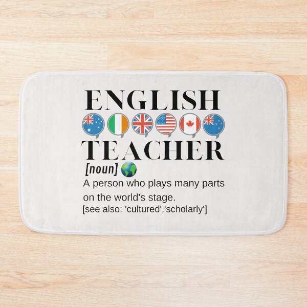 Item preview, English Teacher, Flags and Shakespeare Quote designed and sold by Time4German.