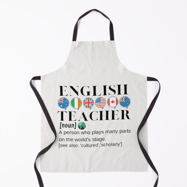 Item preview, English Teacher, Flags and Shakespeare Quote designed and sold by Time4German.
