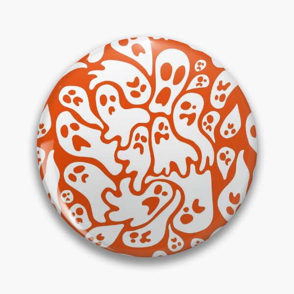 Item preview, Orange and White Ghost patterns designed and sold by TMBTM.