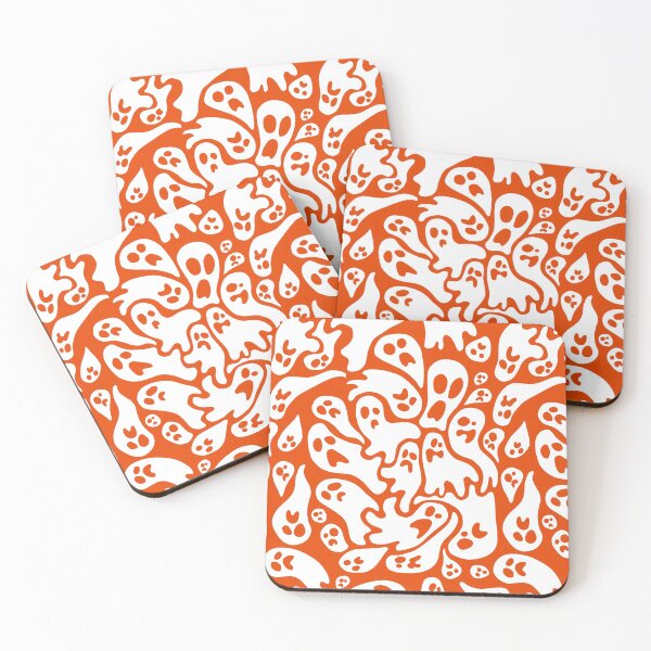 Item preview, Orange and White Ghost patterns designed and sold by TMBTM.