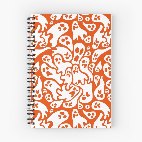 Item preview, Orange and White Ghost patterns designed and sold by TMBTM.