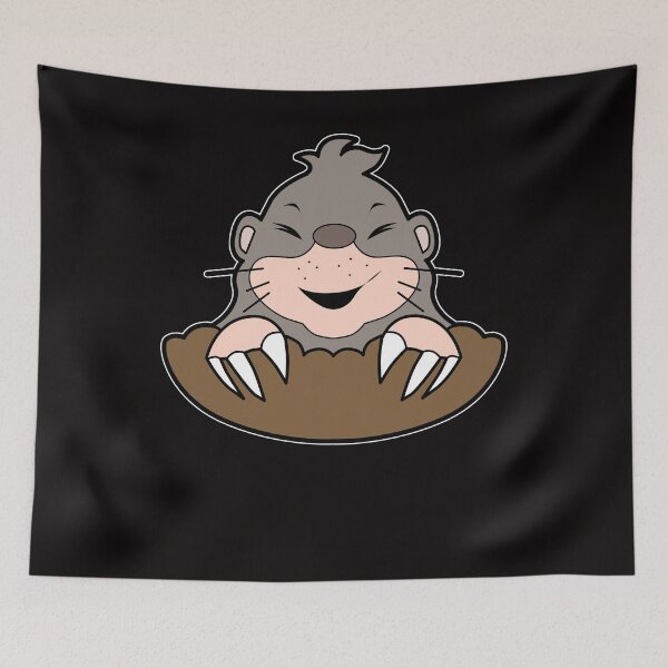Item preview, Mole cartoon animal molehill designed and sold by Imutobi.