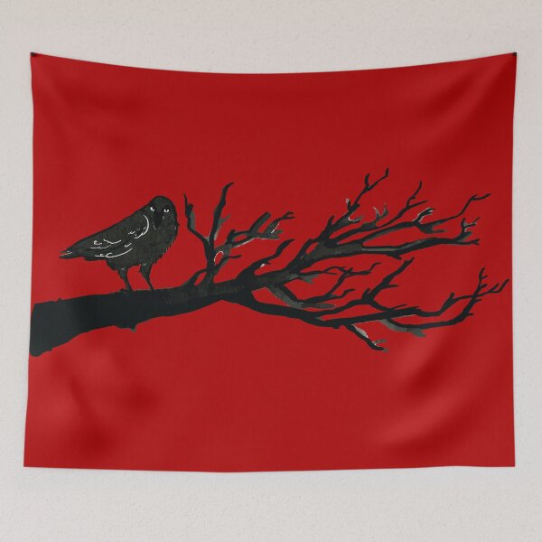 Item preview, Crow on a branch - Last Minute Halloween costume - Raven Bird Spooky Horror Halloween designed and sold by LookFrog.