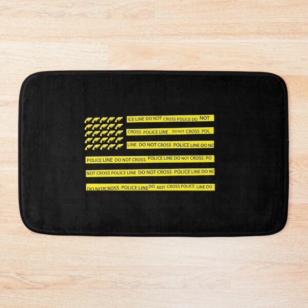 Item preview, U.S. Gun Violence Police Line Tape Flag designed and sold by ArtofDissent.