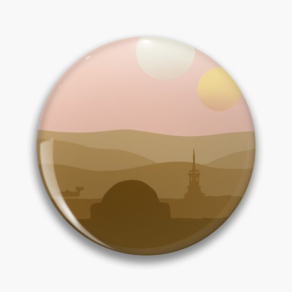 Item preview, Tatooine Binary Sunset Planet Minimalist designed and sold by hmyerpost.