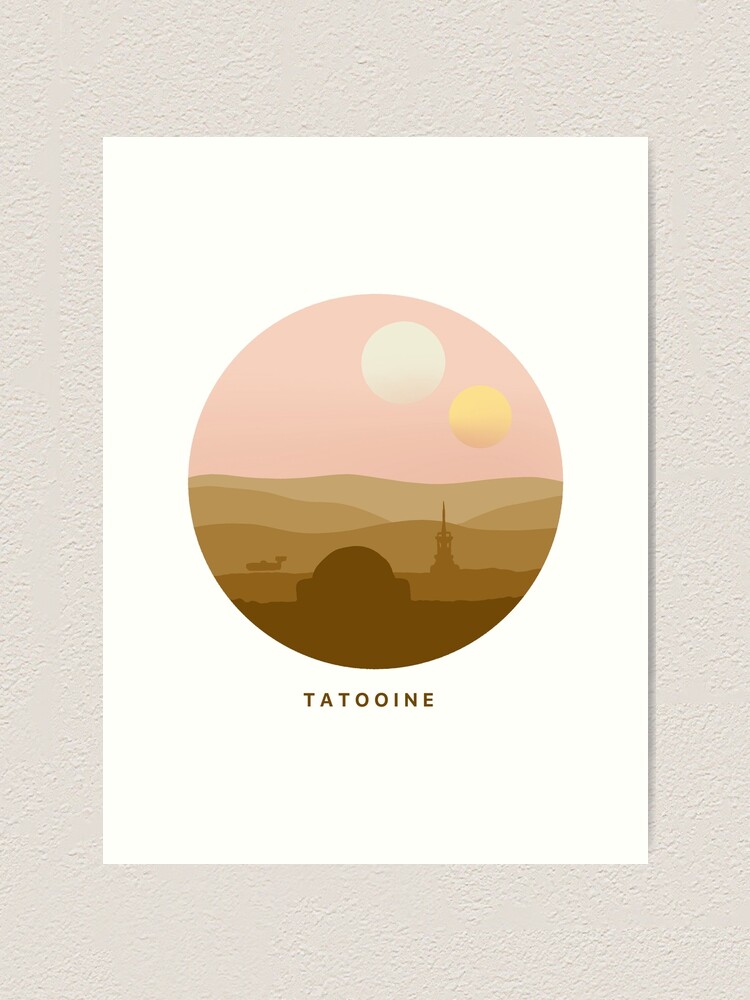 Star Wars Inspired Tatooine Wall Art, Minimalist Star Wars Wall Art, Star  Wars Planets, Modern Star Wars Wall Art, Star Wars Art Gift 