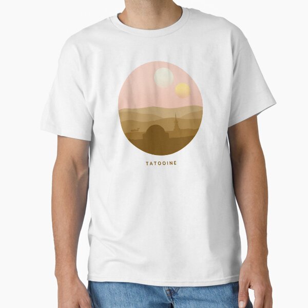 Item preview, Tatooine Binary Sunset Planet Minimalista designed and sold by hmyerpost.