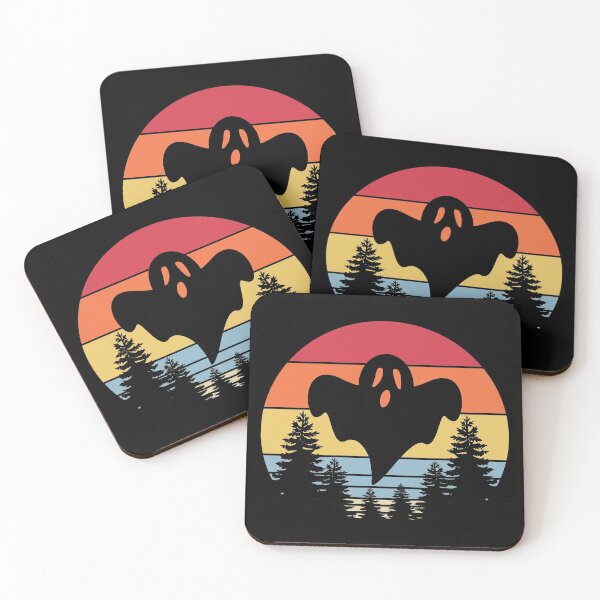 Item preview, Ghost Vintage Sunset Retro Halloween Design designed and sold by up4tee.