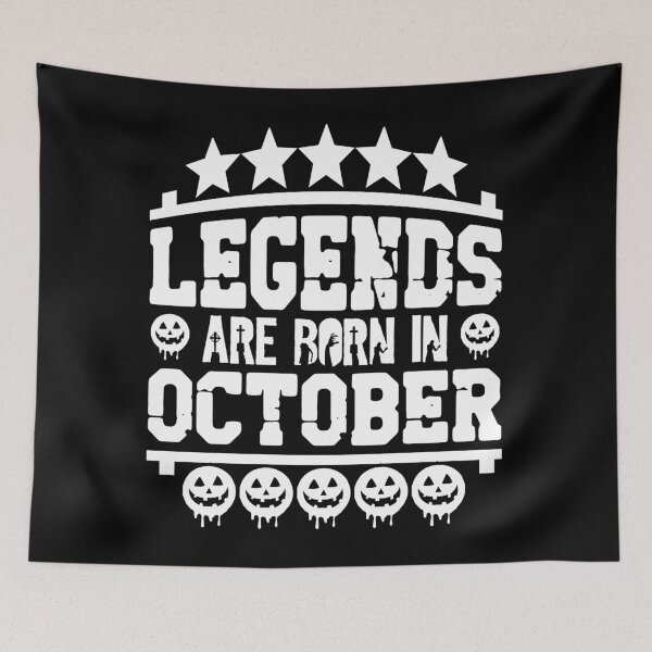Item preview, Legends Are Born In October Gifta designed and sold by Giftsala247.