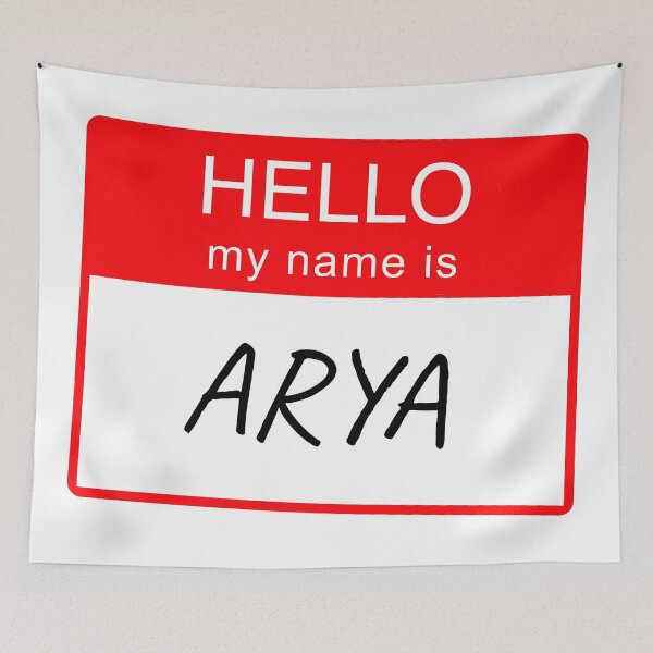 Item preview, Hello My Name Is Arya Name Tag Custom Personalised Design  designed and sold by CreatedbyJR.