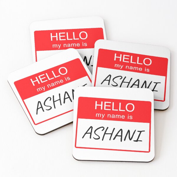 Item preview, Hello My Name Is Ashani Name Tag Custom Personalised Design  designed and sold by CreatedbyJR.