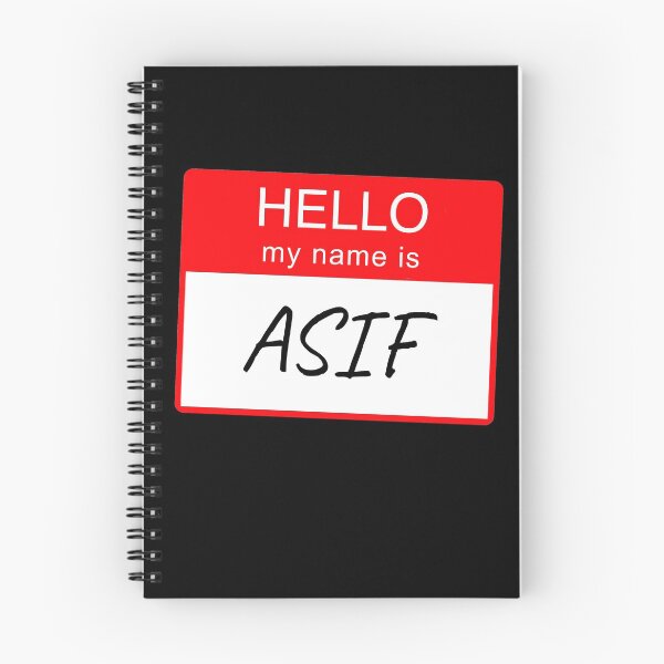 Item preview, Hello My Name Is Asif Name Tag Custom Personalised Design  designed and sold by CreatedbyJR.