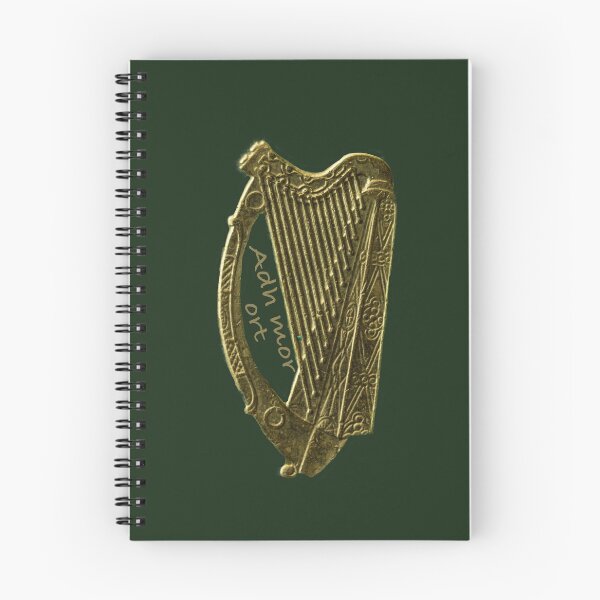 Item preview, Adh mor ort : Good Luck Irish Harp (in Irish Gaelic) designed and sold by articlave.