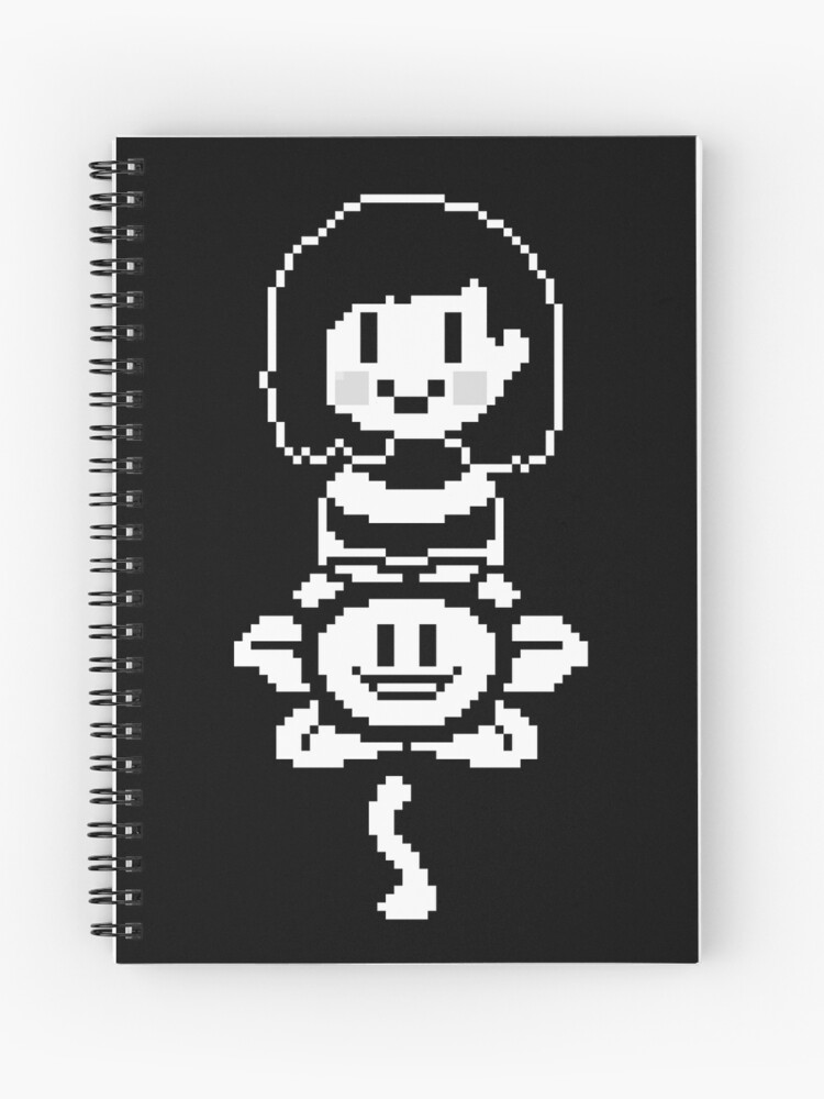 Flowey And Chara Undertale Spiral Notebook By Madajones Redbubble