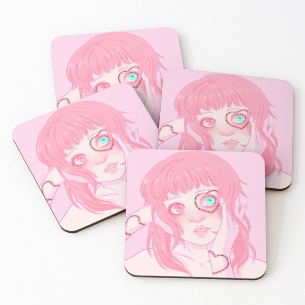 Item preview, Heart stitches pink version designed and sold by Shark-artist.