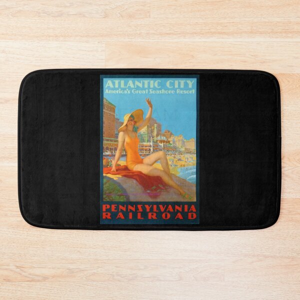 Item preview, Atlantic City retro poster designed and sold by CorasPosters.