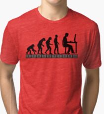computer evolution Tri-blend T-Shirt