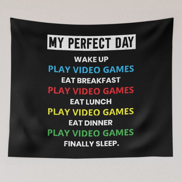 Item preview, My Perfect Day Video Games T-shirt Funny Cool Game designed and sold by topdesignarts.