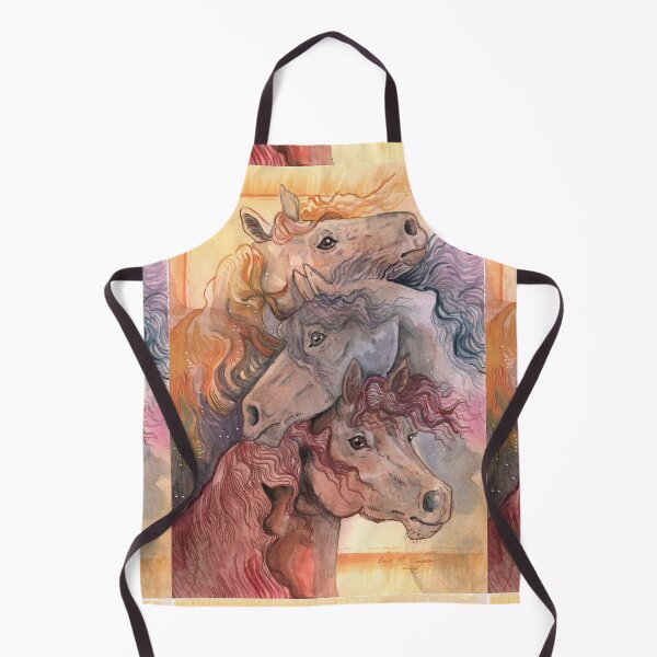 Item preview, One with the Herd Horses Watercolor designed and sold by Shadowind.