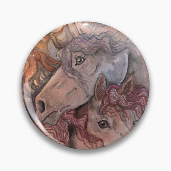 Item preview, Uno con la acuarela de los caballos de la manada designed and sold by Shadowind.