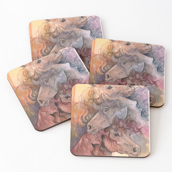 Item preview, One with the Herd Horses Watercolor designed and sold by Shadowind.