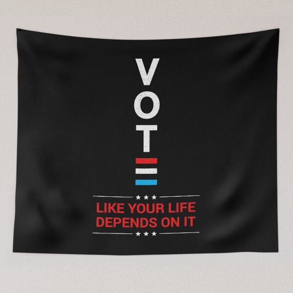Item preview, Vote Like Your Life Depends On It Election Voting designed and sold by topdesignarts.
