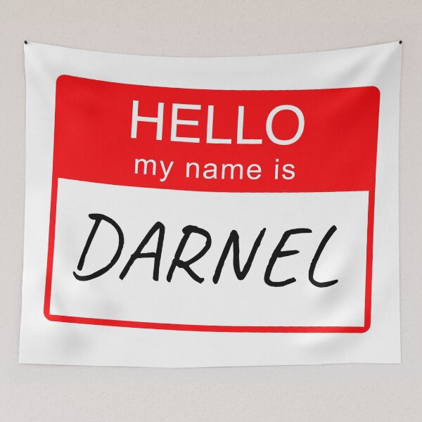 Item preview, Hello My Name Is Darnel Name Tag Custom Personalised Design  designed and sold by CreatedbyJR.