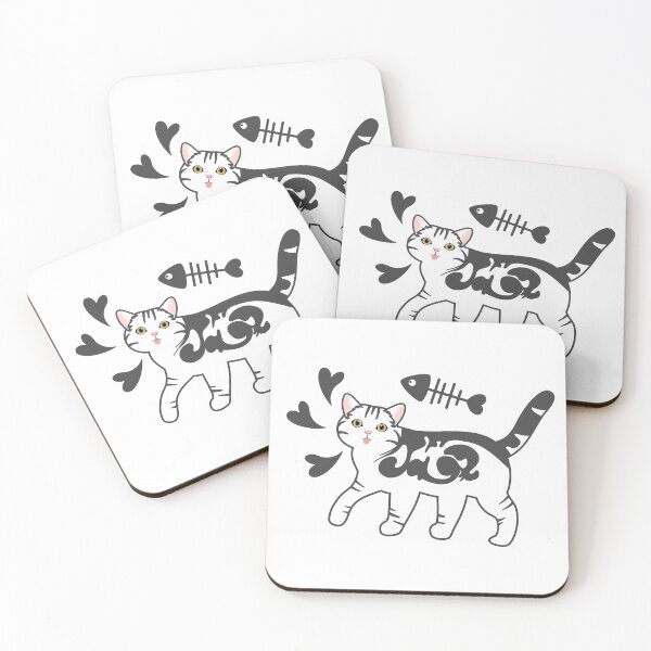 Item preview, Doodle American Shorthair Cat designed and sold by lulululupaint.