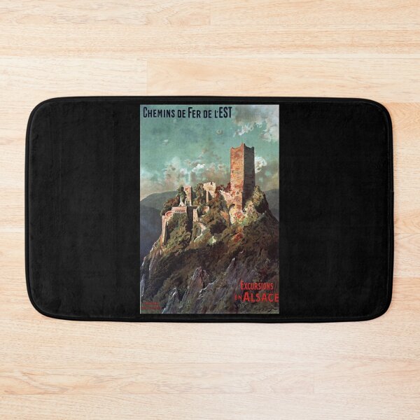Item preview, Alsace retro poster designed and sold by CorasPosters.