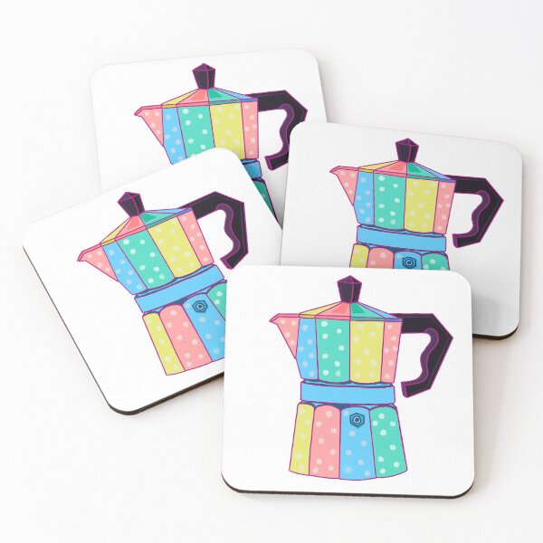Item preview, Coffee Pot Polka Dots designed and sold by Leilestudio.
