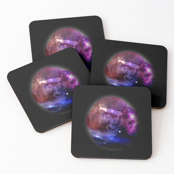 Item preview, Space Monkey Gorilla Starry Sky As Background designed and sold by Paulina Vanlife.
