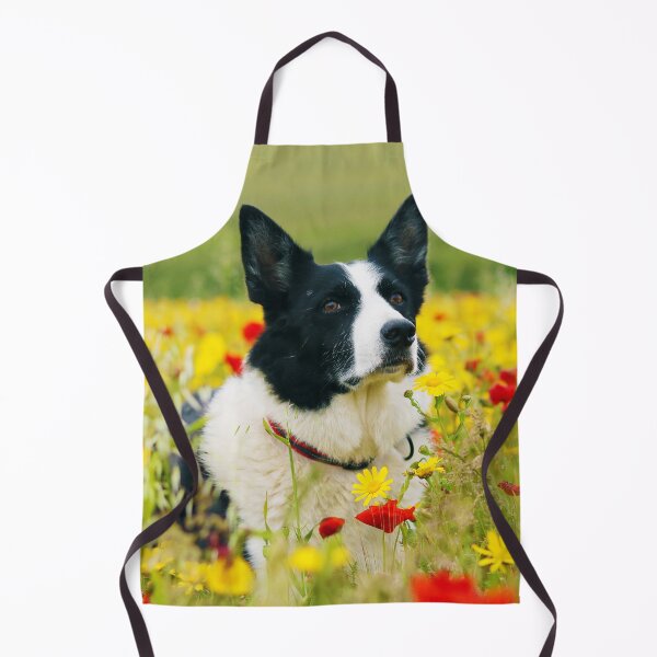 Item preview, Dog Sitting Pretty in the Flowers designed and sold by Terri Waters Photography & Design.