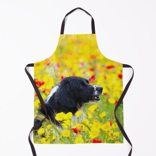 Item preview, Happy Dog in the Flowers designed and sold by Terri Waters Photography & Design.
