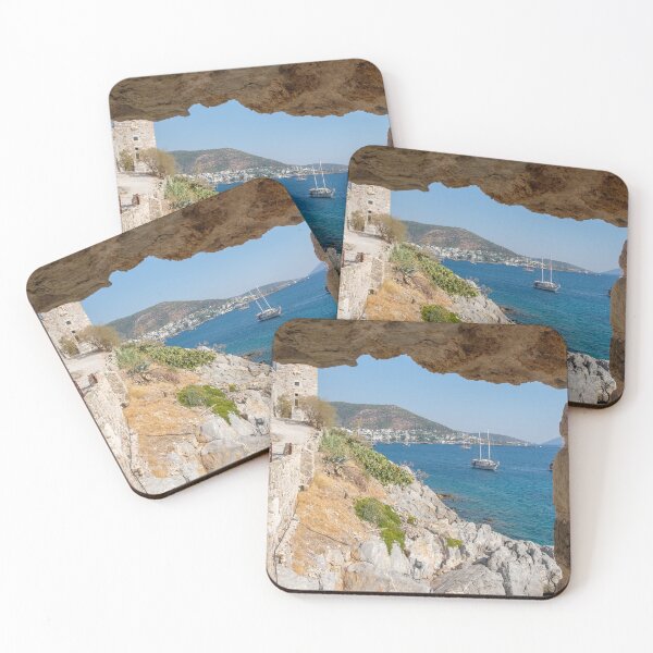 Item preview, Turkey: view of the marina through the ruins of Bodrum Castle designed and sold by VadimK.
