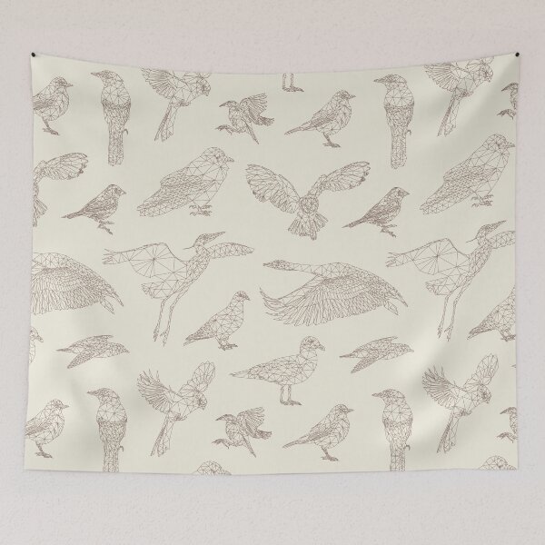 Item preview, Low Poly Birds of North America - Wire Pattern designed and sold by yesIsaid.design.