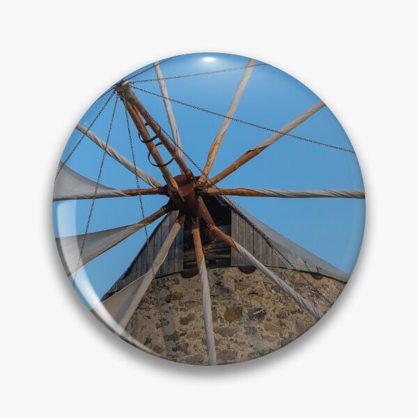 Item preview, Ancient stone windmill, blue sky, and the Turkish flag designed and sold by VadimK.